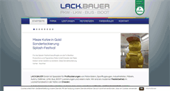 Desktop Screenshot of lackbauer.de