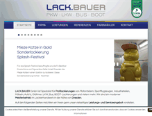 Tablet Screenshot of lackbauer.de